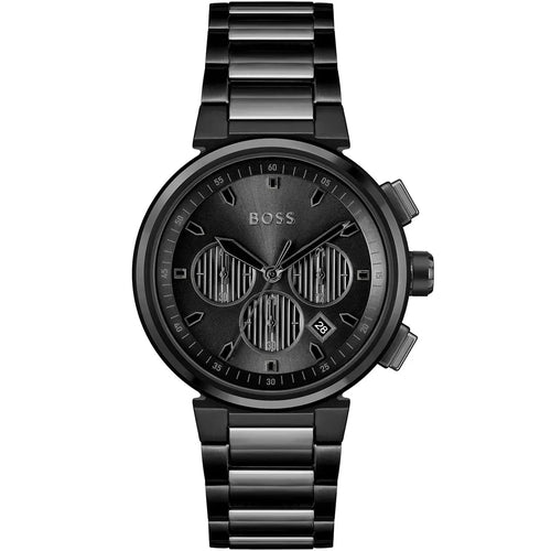 Hugo Boss One Men's Watch 1514001 - Black Dial Black Steel