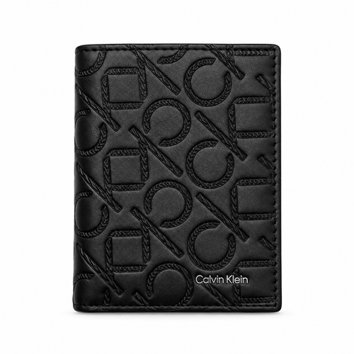 Calvin Klein Men's Black Leather Bifold Wallet