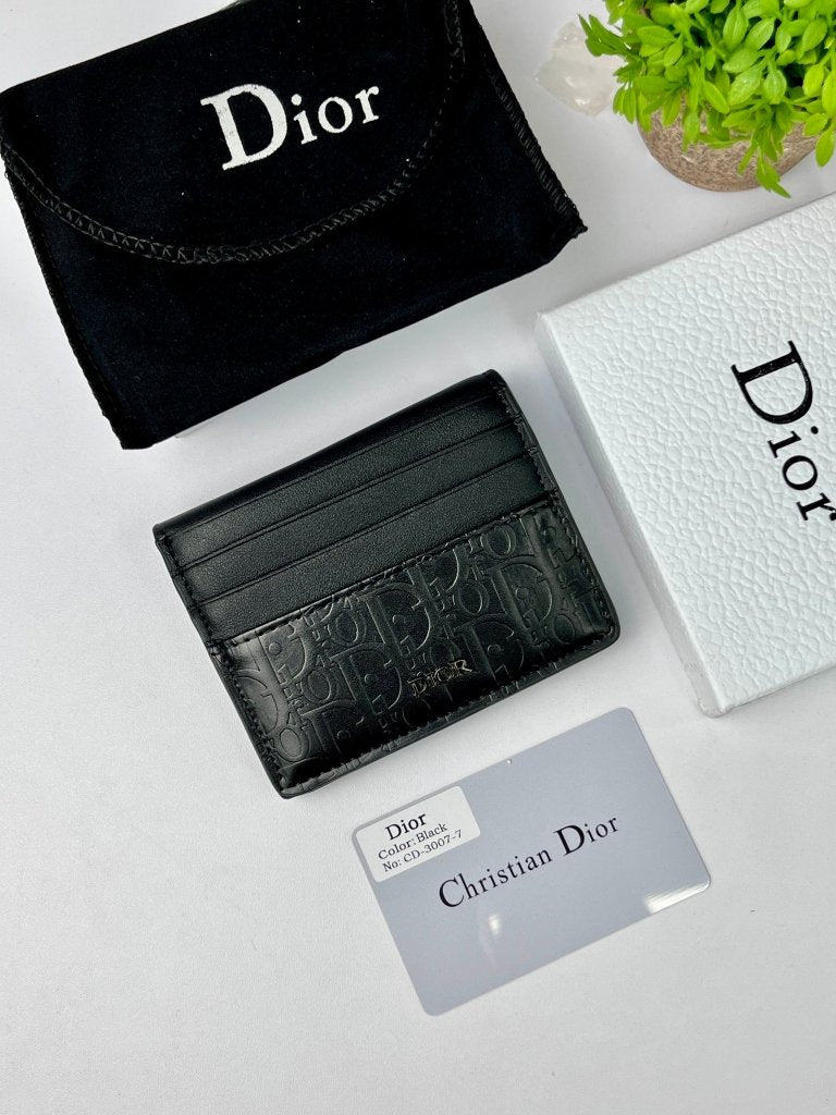 Dior Men's Black Leather Wallet
