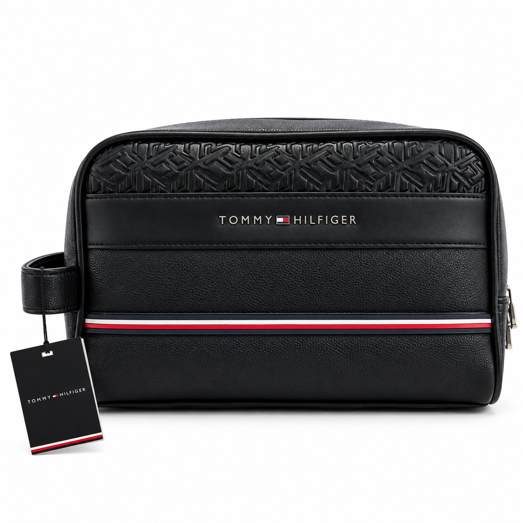 Tommy Hilfiger Men's Leather Hand Bag — No. 1