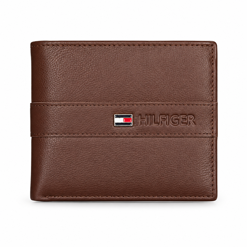 Tommy Hilfiger Men's Brown Leather Wallet — No. 1
