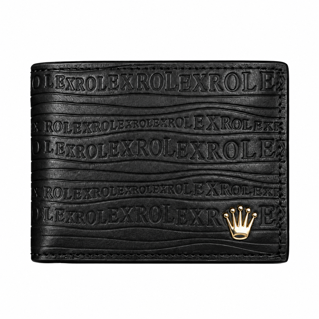 Rolex Men's Black Leather Wallet — No. 2