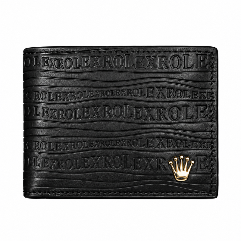 Rolex Men's Black Leather Wallet — No. 2