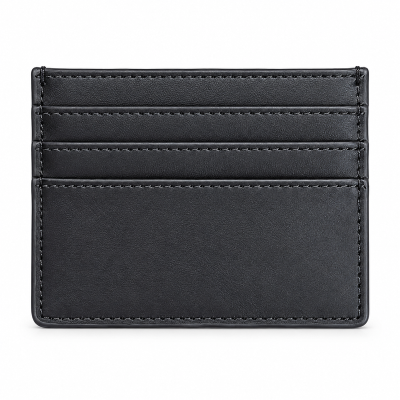 Calvin Klein Men's Black Leather Card Holder