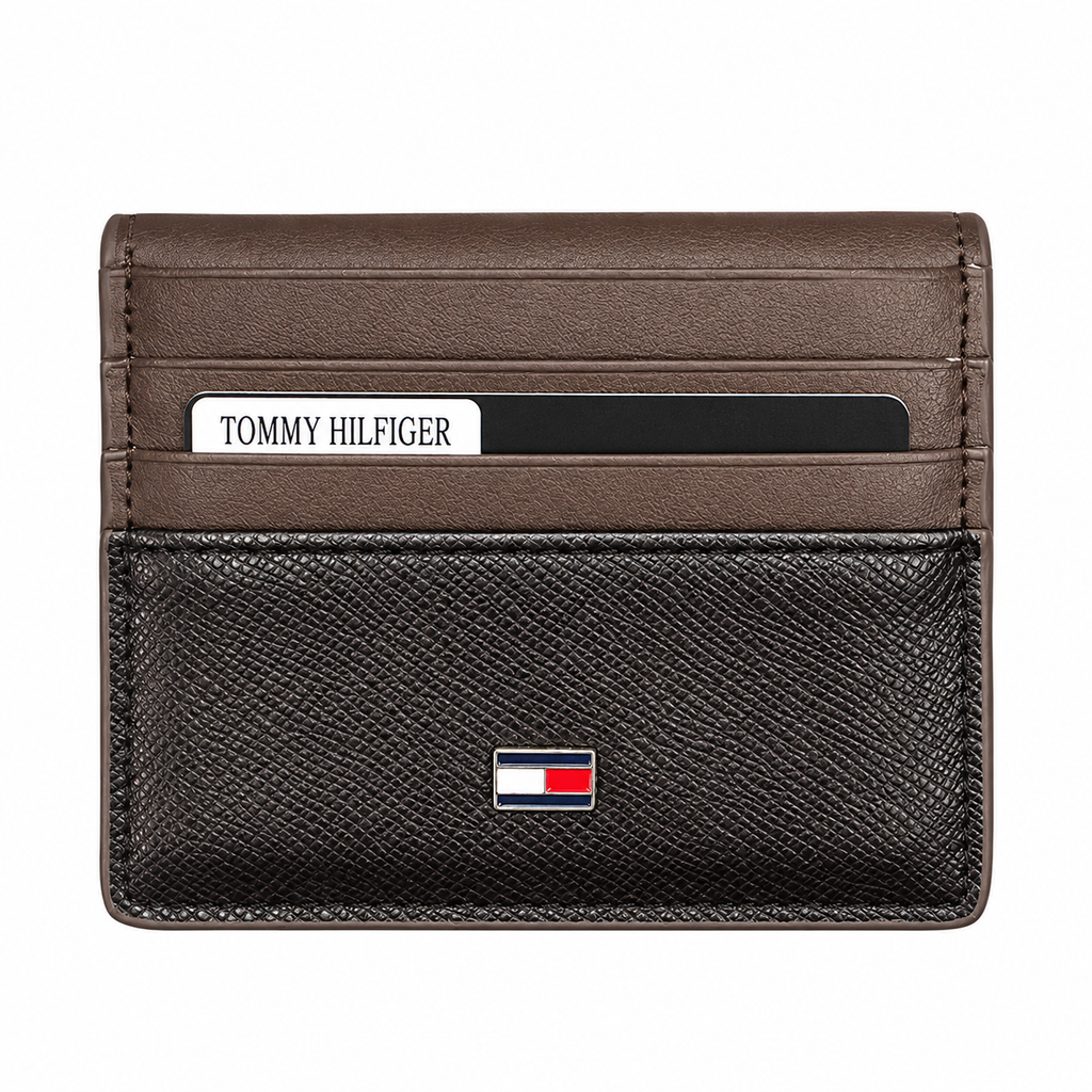 Tommy Hilfiger Men's Brown Leather Wallet — No. 3