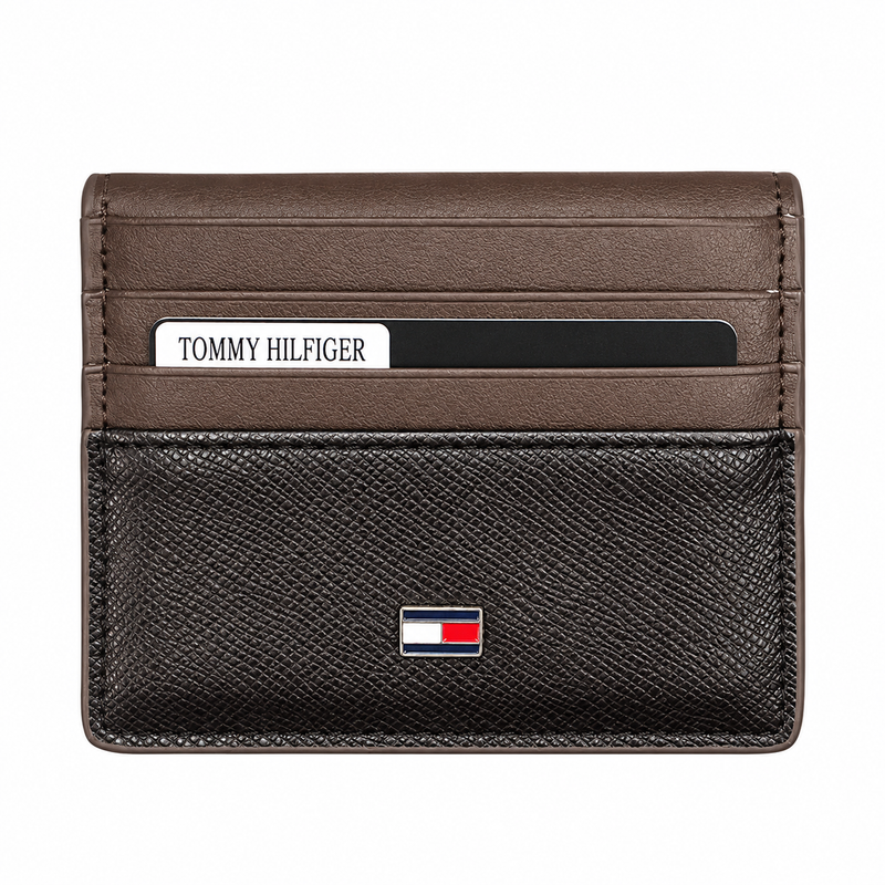 Tommy Hilfiger Men's Brown Leather Wallet — No. 3