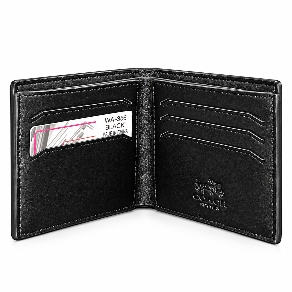 Coach Men's Black Leather Wallet