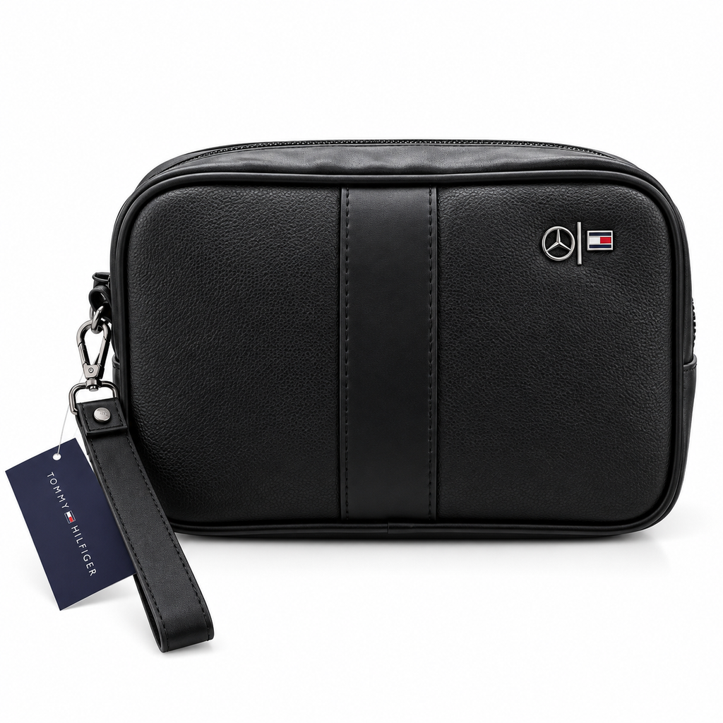 Tommy Hilfiger Men's Leather Hand Bag — No. 5