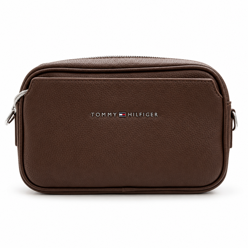 Tommy Hilfiger Men's Leather Shoulder Bag — No. 8