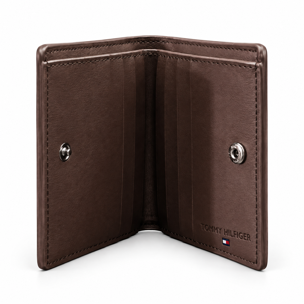 Tommy Hilfiger Men's Brown Leather Wallet — No. 3