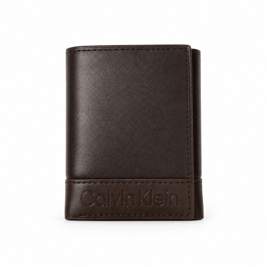 Calvin Klein Men's Brown Leather Wallet
