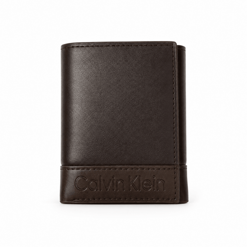 Calvin Klein Men's Brown Leather Wallet