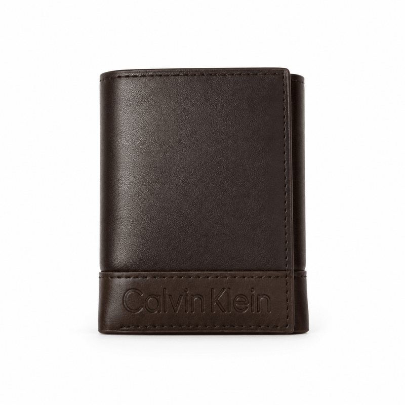 Calvin Klein Men's Brown Leather Wallet