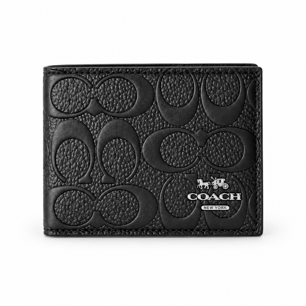 Coach Men's Black Leather Wallet