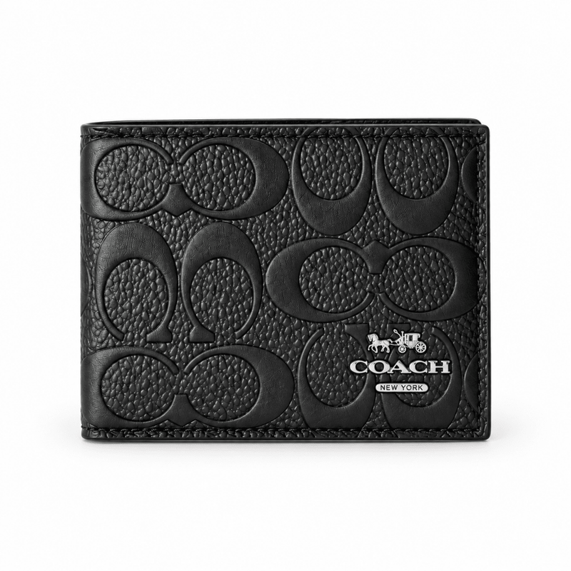 Coach Men's Black Leather Wallet