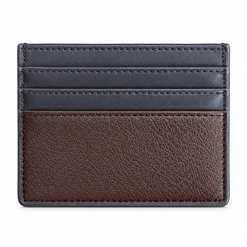 Tommy Hilfiger Men's Brown Leather Card Holder