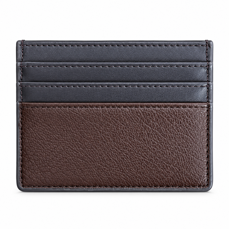 Tommy Hilfiger Men's Brown Leather Card Holder
