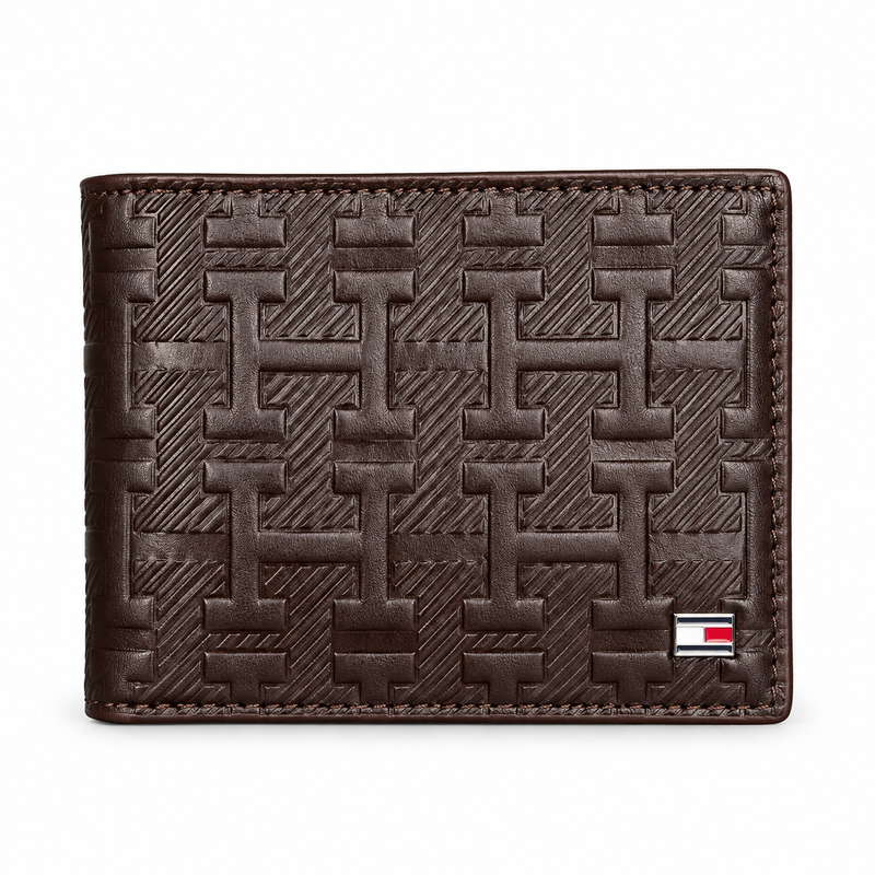 Tommy Hilfiger Men's Brown Leather Wallet — No. 2