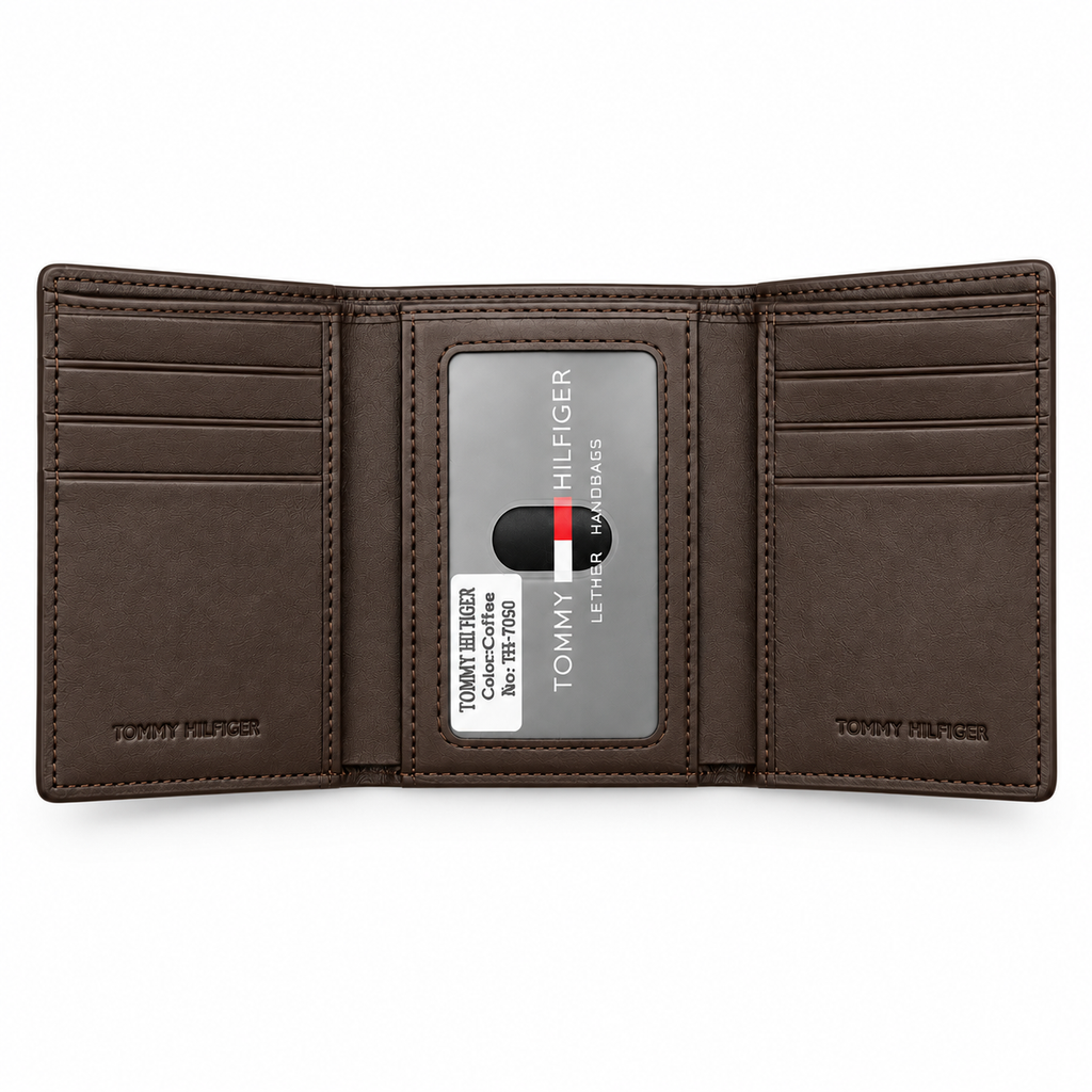 Tommy Hilfiger Men's Black Leather Wallet