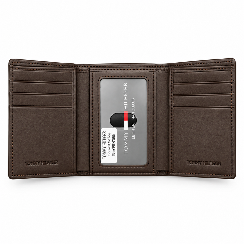 Tommy Hilfiger Men's Black Leather Wallet