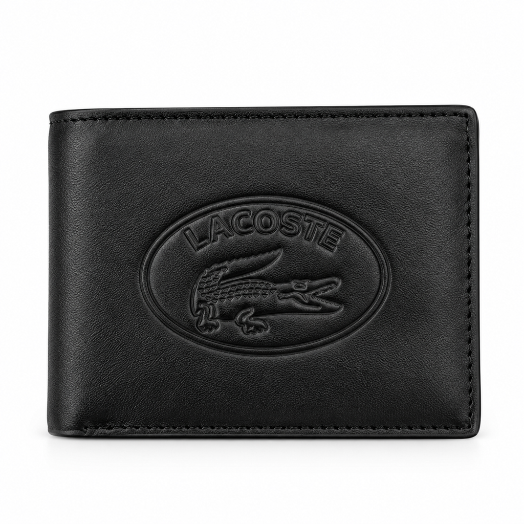 Lacoste Men's Leather Mirror Wallet