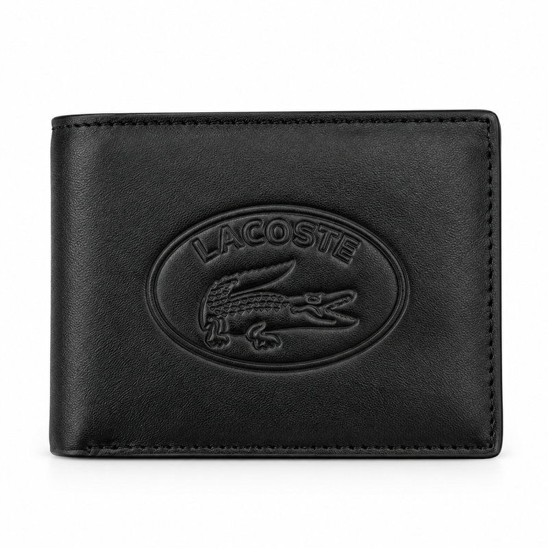 Lacoste Men's Leather Mirror Wallet