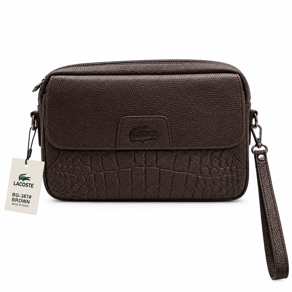 Lacoste Men's Leather Hand Bag — No. 1