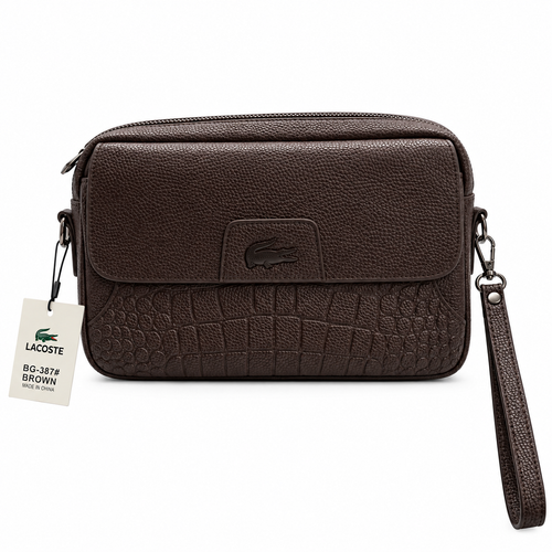 Lacoste Men's Leather Hand Bag — No. 1