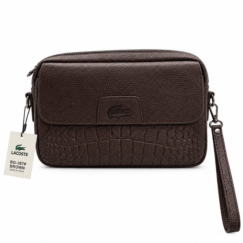 Lacoste Men's Leather Hand Bag — No. 1
