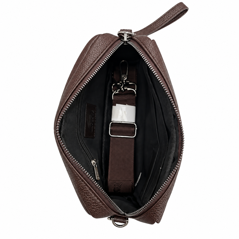 Lacoste Men's Leather Hand Bag — No. 1
