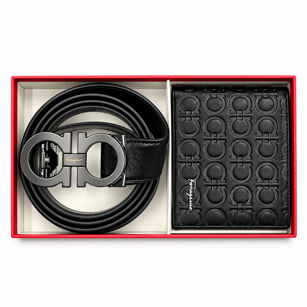 Salvatore Ferragamo Men's Wallet Gift Set
