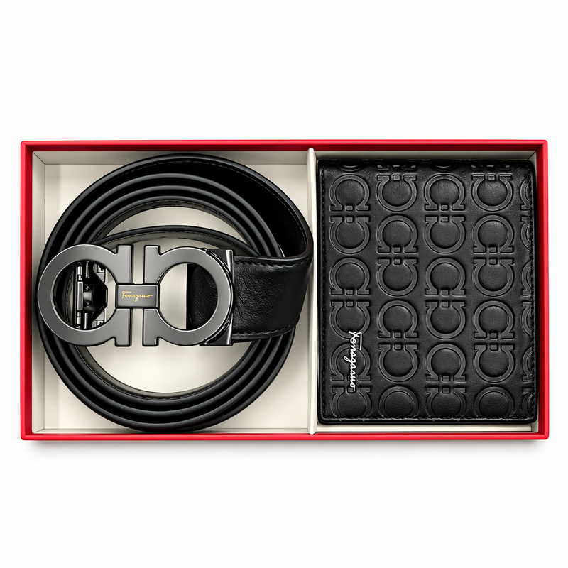 Salvatore Ferragamo Men's Wallet Gift Set