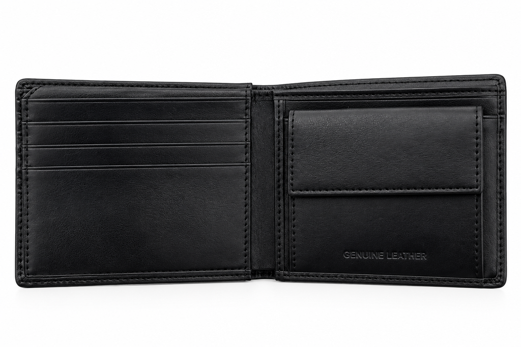 Lacoste Men's Leather Mirror Wallet