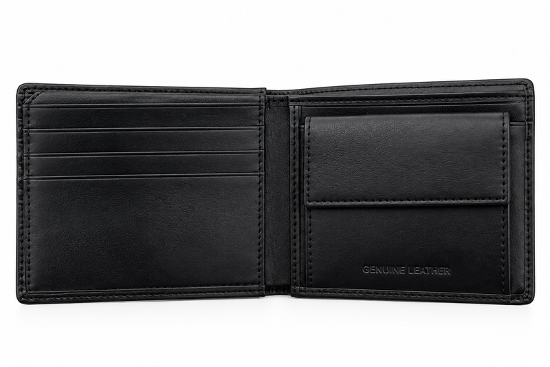 Lacoste Men's Leather Mirror Wallet