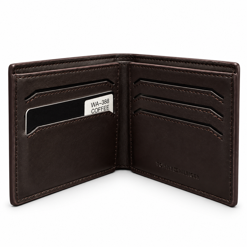 Tommy Hilfiger Men's Brown Leather Wallet — No. 2