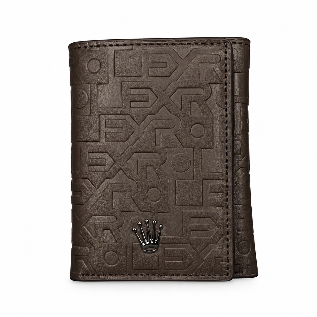 Rolex Men's Brown Leather Wallet — No. 1
