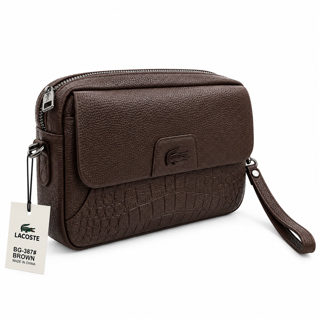 Lacoste Men's Leather Hand Bag — No. 1