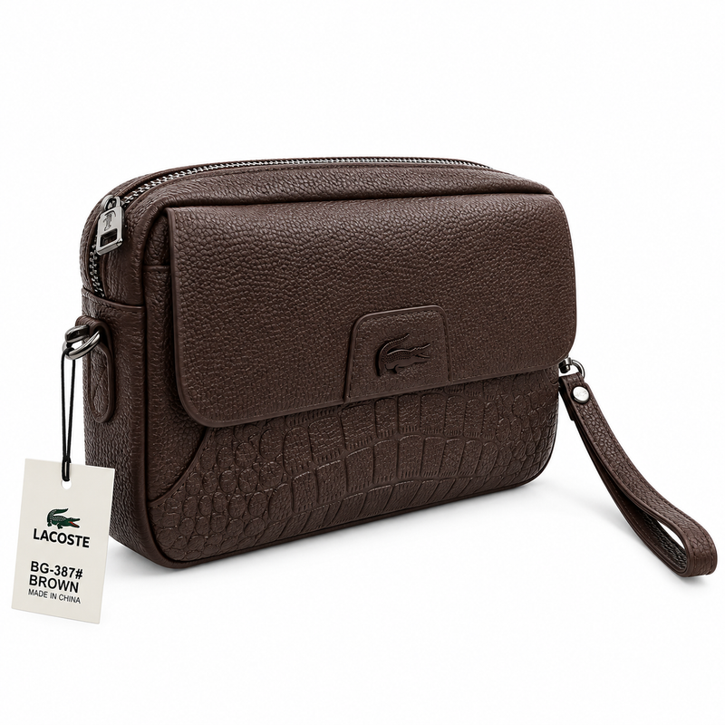 Lacoste Men's Leather Hand Bag — No. 1