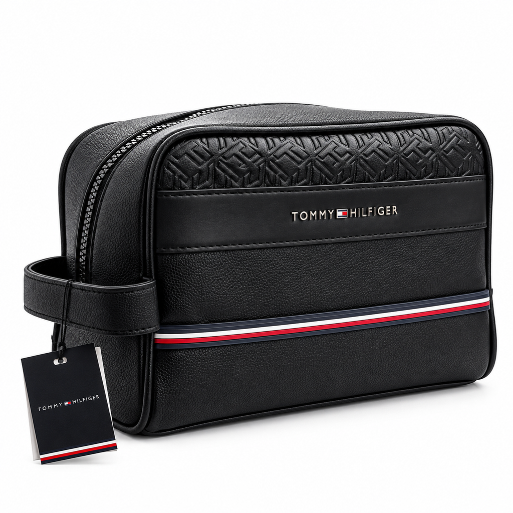 Tommy Hilfiger Men's Leather Hand Bag — No. 1