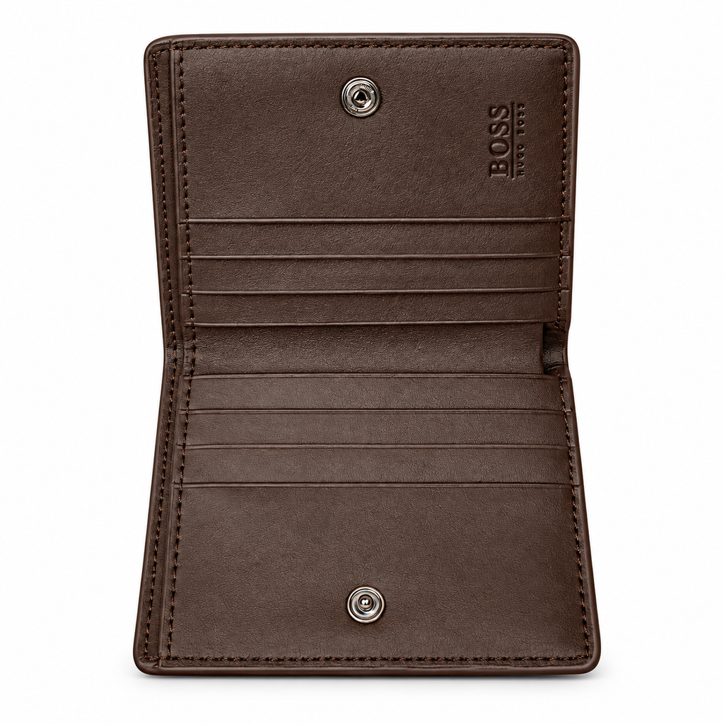 Hugo Boss Men's Coffee Leather Wallet