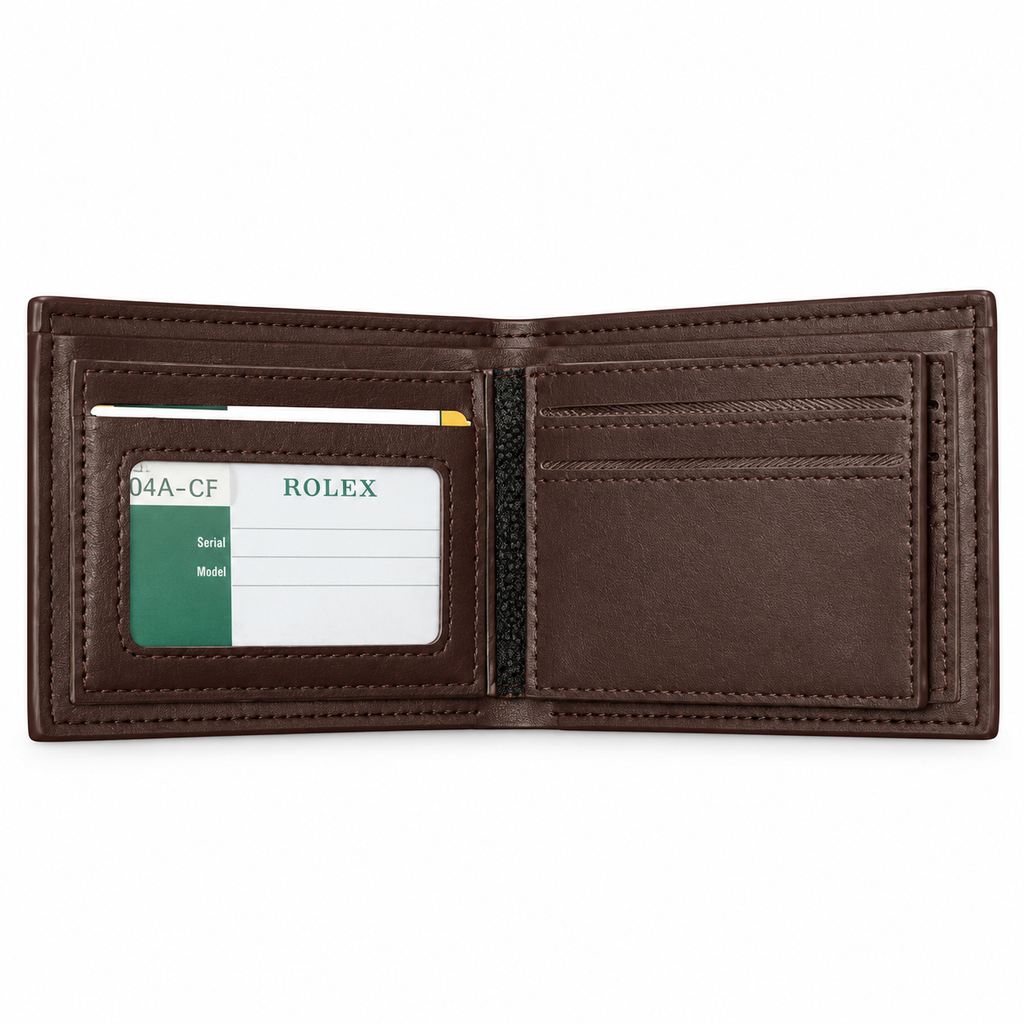 Rolex Men's Brown Leather Wallet — No. 2