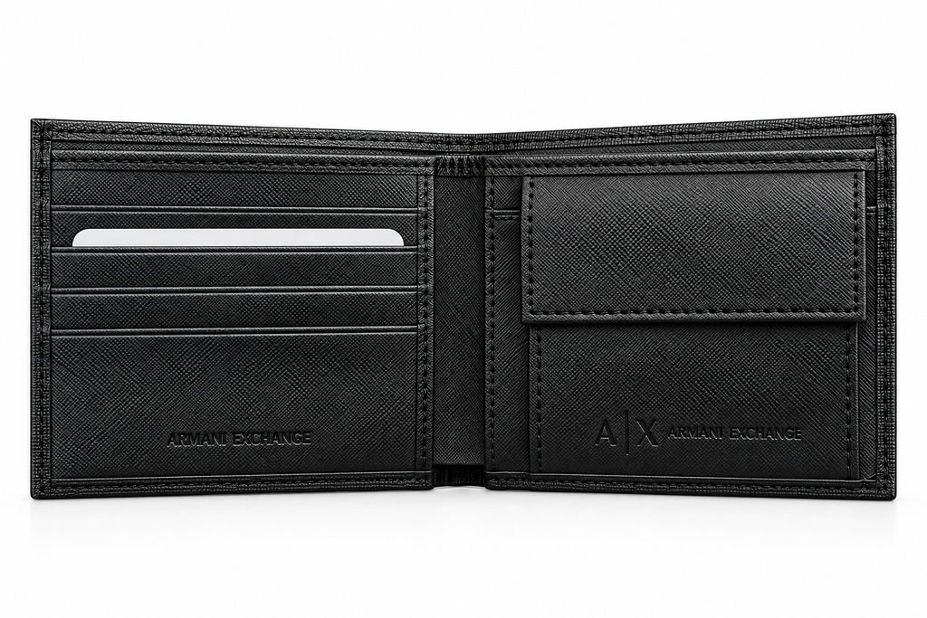 Armani Men's Leather Mirror Wallet