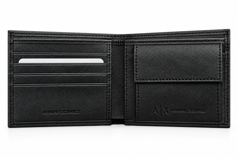 Armani Men's Leather Mirror Wallet