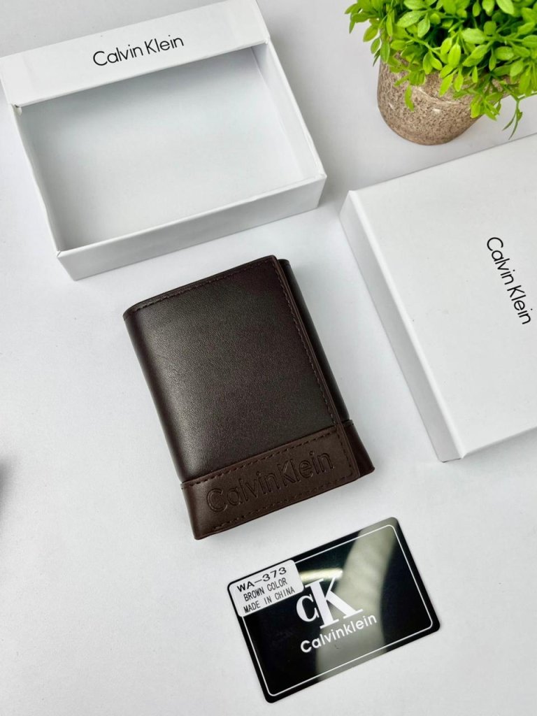 Calvin Klein Men's Brown Leather Wallet