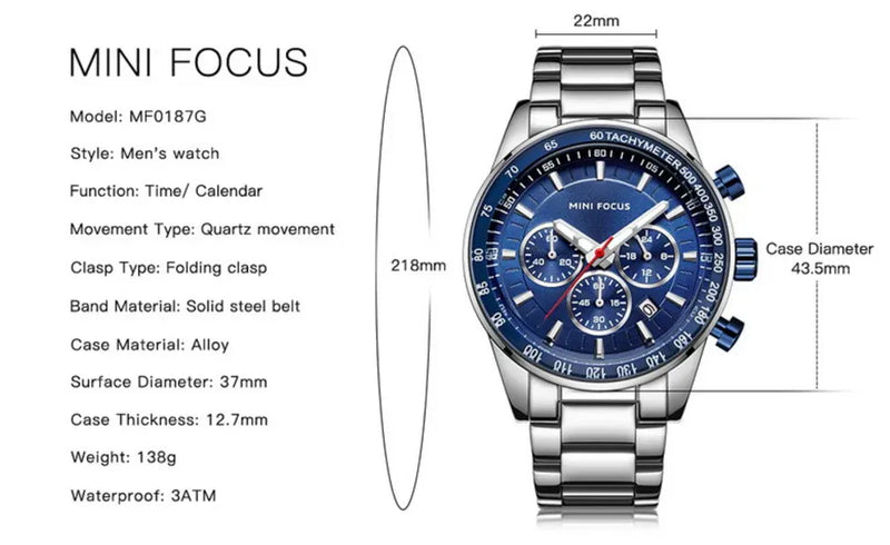 ساعة Mini Focus للرجال MF0187G-03 - ELHENAWY STORES