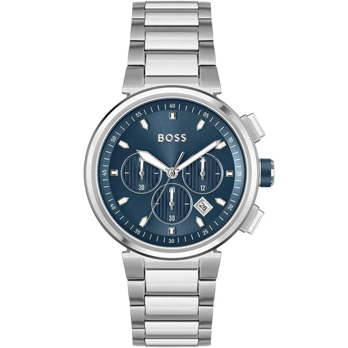 Hugo Boss One Men's Watch 1513999 - Blue Dial Silver Steel