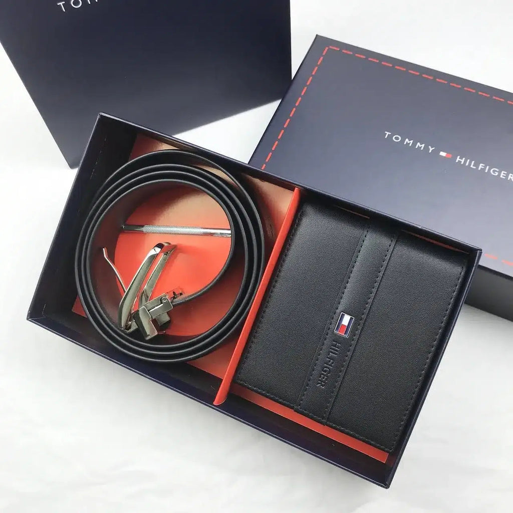 Tommy Hilfiger Men's Belt & Wallet Gift Set