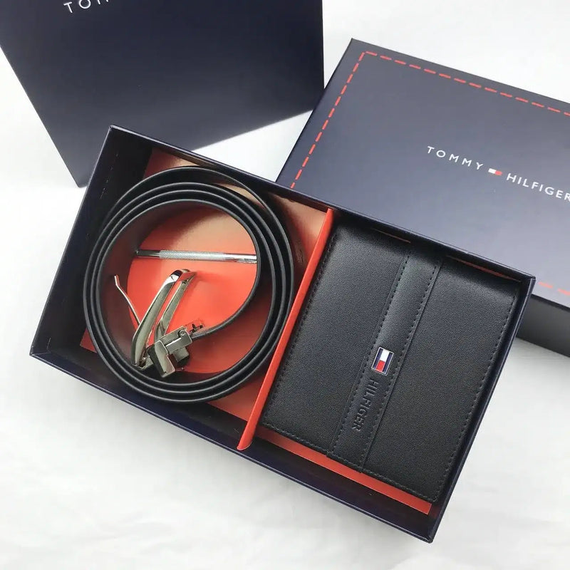 Tommy Hilfiger Men's Belt & Wallet Gift Set